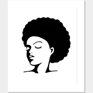 Afro Girl Posters and Art